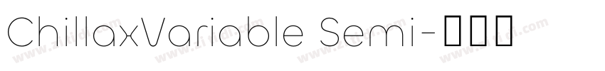 ChillaxVariable Semi字体转换